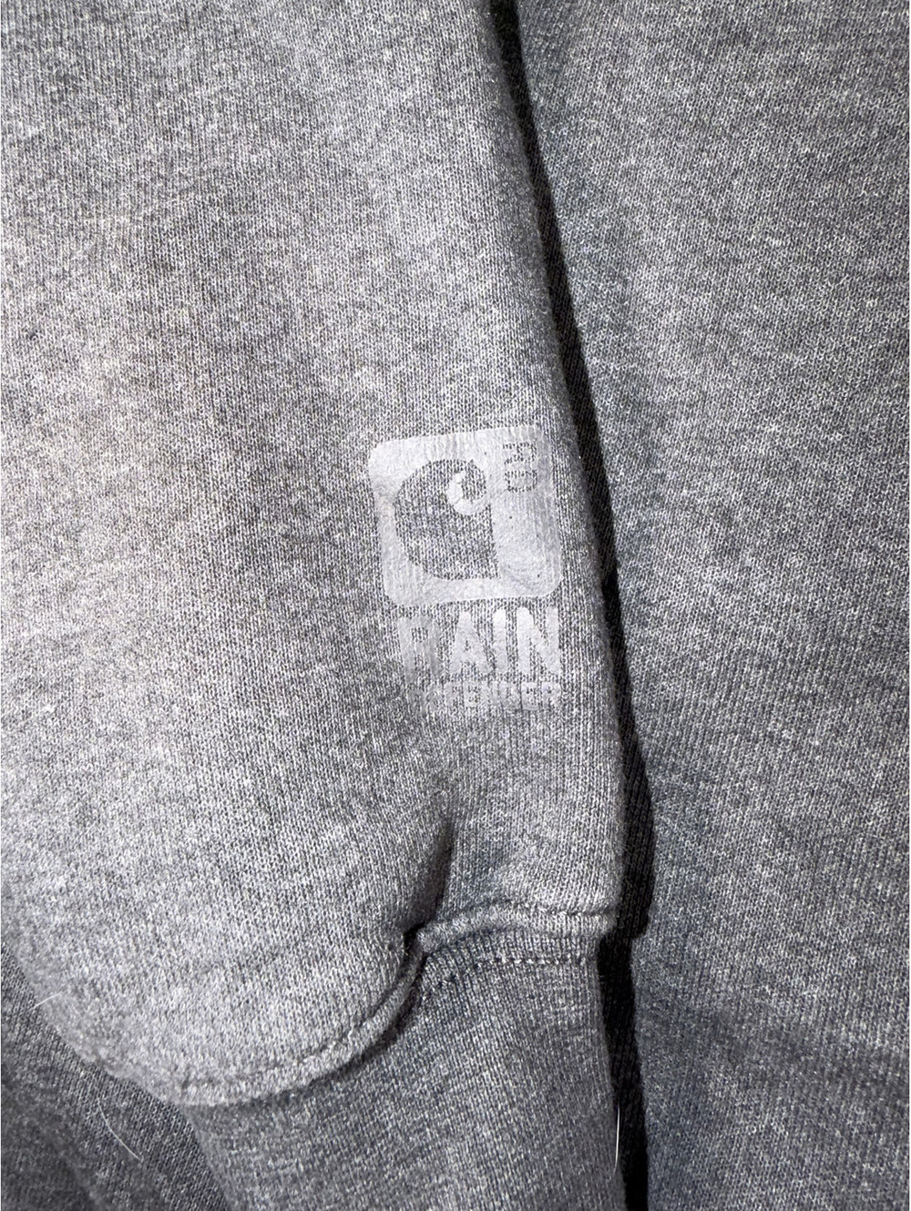 Carhartt Men's Gray Full Zip Hoodie Sweatshirt Size L - Picture 8 of 8